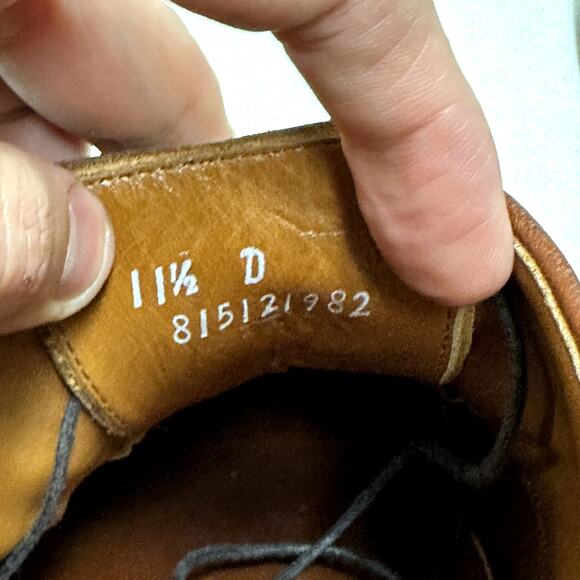 EXCELLENT Allen Edmonds x Ralph Lauren Brown Calf Longwing UNWORN HEELS USA 11.5 main image 6